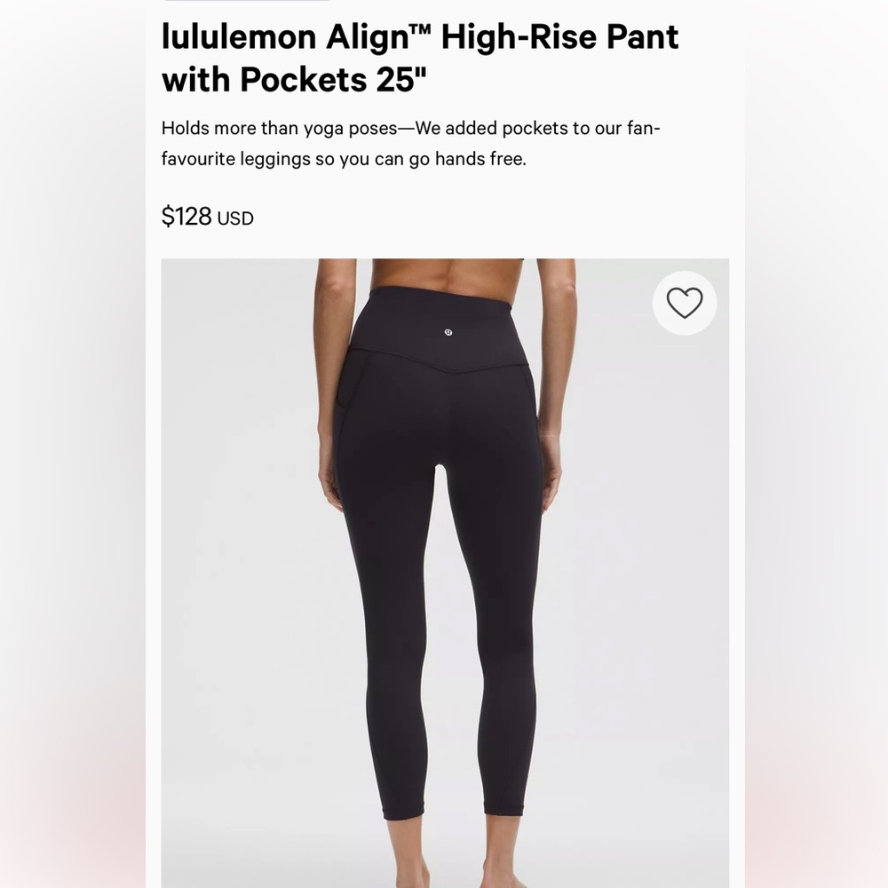 lululemon athletica Black High-Rise Leggings